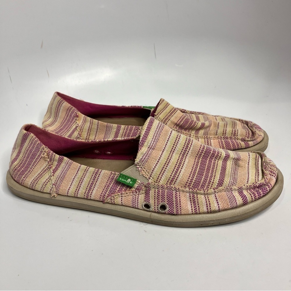 Sanuk Donna canvas loafers‎ multicolored size 11